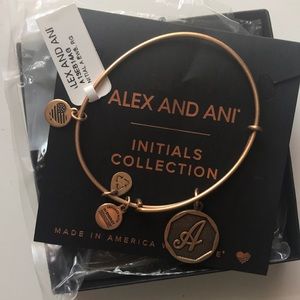 Alex and Ani NEW bracelet initial A
